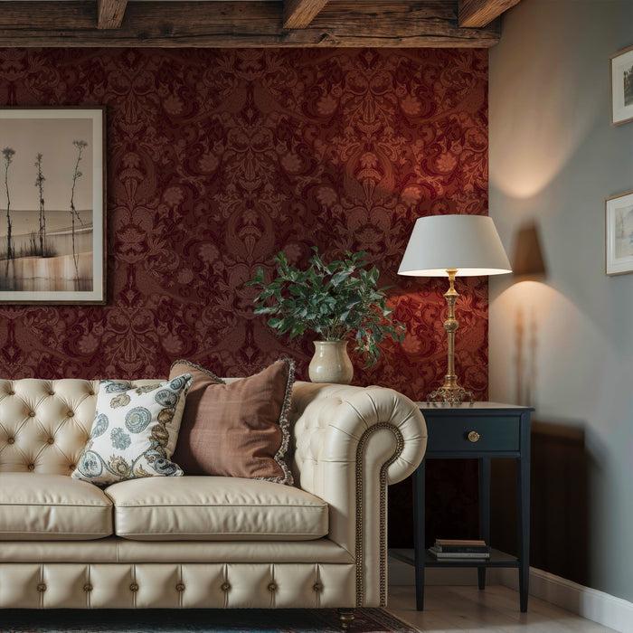 Burgundy & Claret Wallpaper: Rich, Sophisticated Red