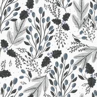 Holly  Pattern - Winter Colourway