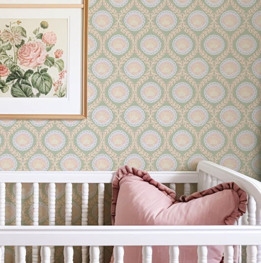 Pearl Summer Wallpaper in a Nursery